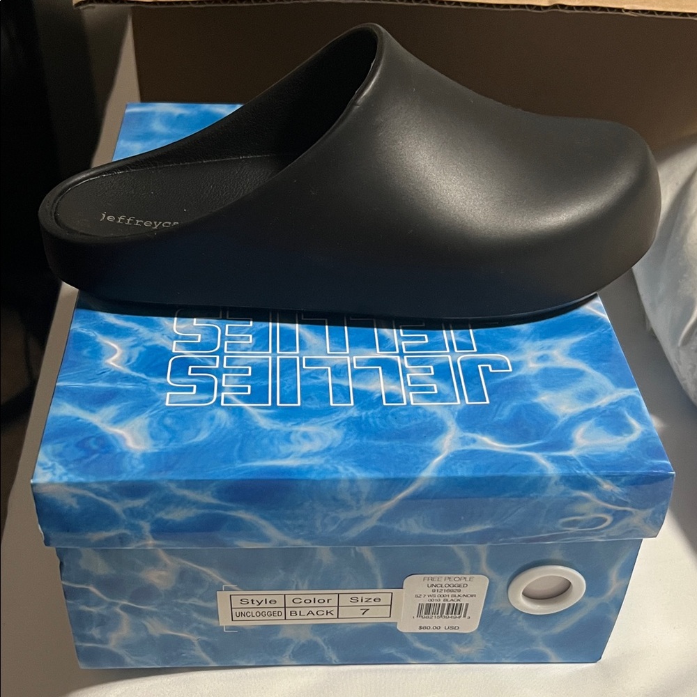 ⭐️NEW IN BOX Jeffrey Campbell Matte Black Slip-On Clogs